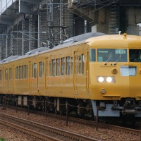 【岡山へ転属！】下関117系C102編成が岡山電車区へ回送