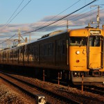 2015/03/19　夕日に輝く列車！