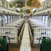 【岡山の観光列車】117系サンライナー「ｍｔ×SUNLINER」車内の様子