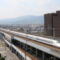 2016/07/22　N700系新幹線 と 夜の105系4連を撮影
